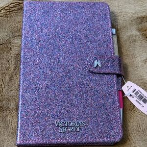 Victoria’s Secret NWT notebook and pen purple glitter sparkles